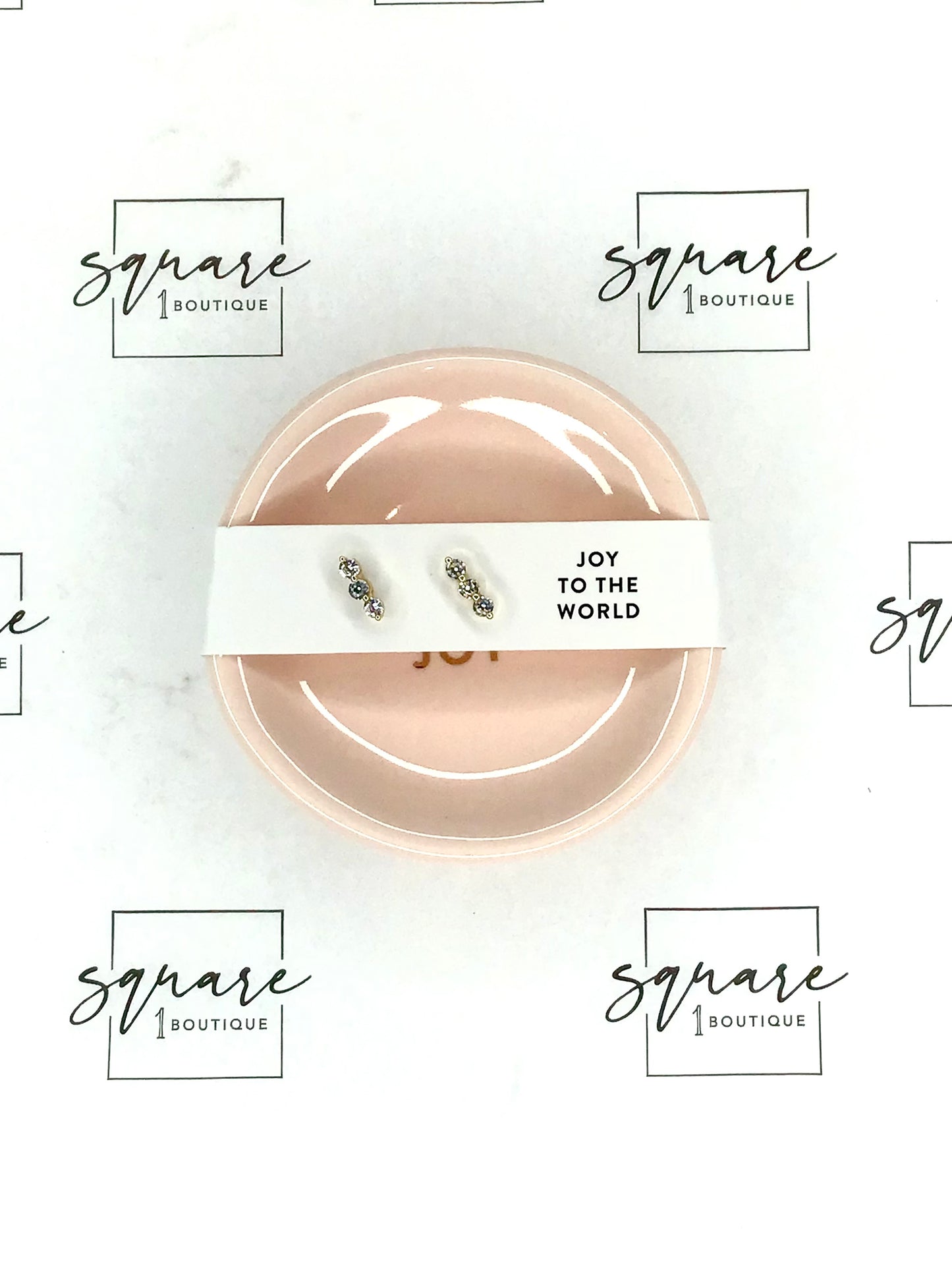 Holiday Stud Earrings & Trinket Tray Sets