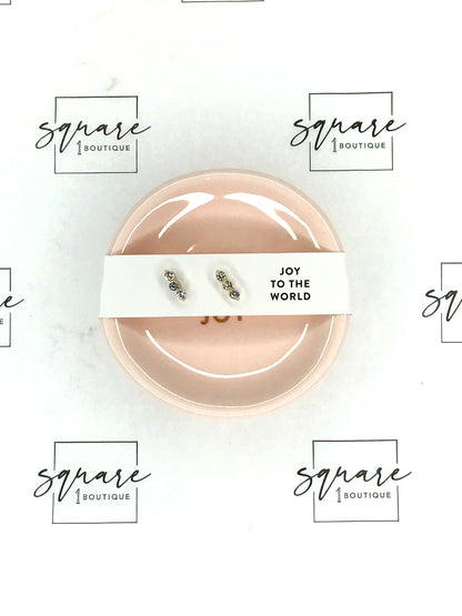 Holiday Stud Earrings & Trinket Tray Sets
