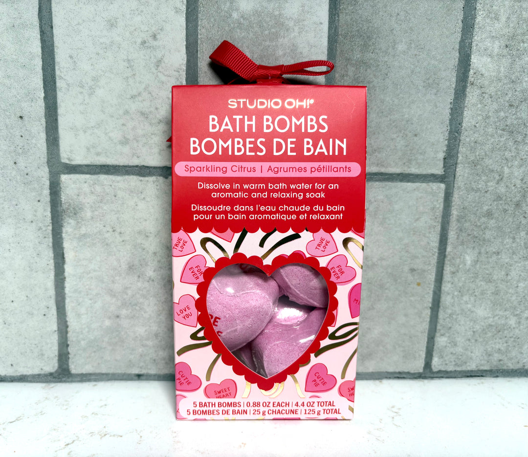Sweet Candy Hearts Bath Bombs