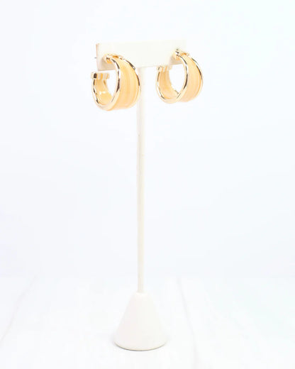 Daphne Gold Trimmed Hoop