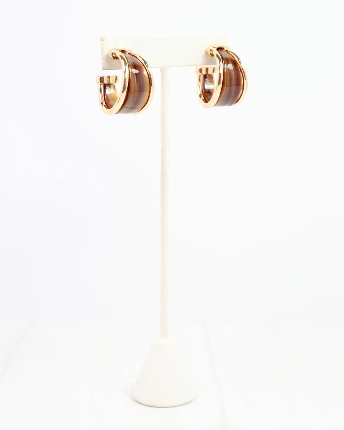 Daphne Gold Trimmed Hoop