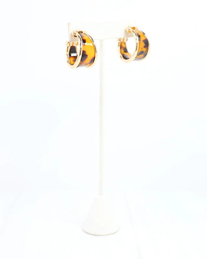 Daphne Gold Trimmed Hoop