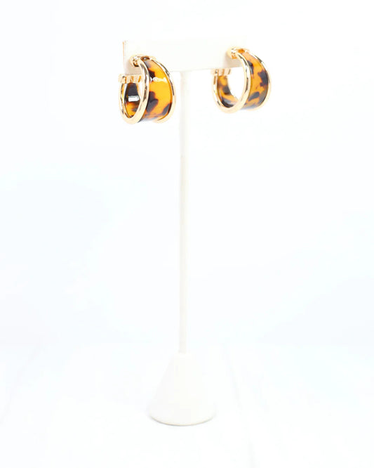 Daphne Gold Trimmed Hoop
