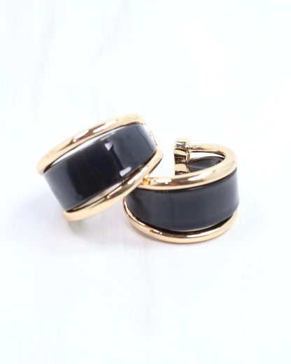 Daphne Gold Trimmed Hoop