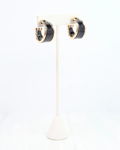 Daphne Gold Trimmed Hoop