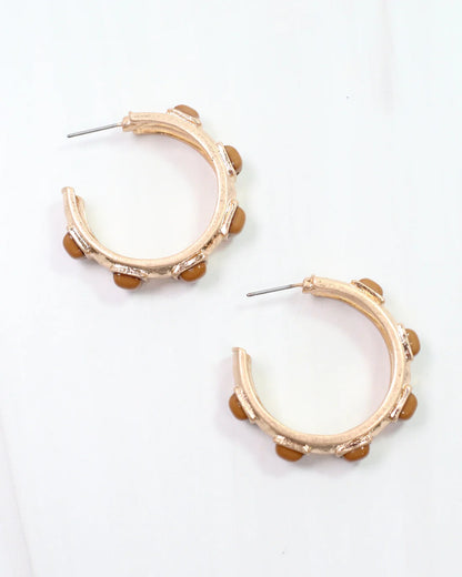 Allie Hammered Gold Earring
