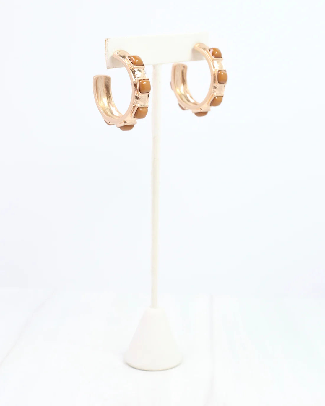 Allie Hammered Gold Earring
