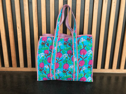 Large Quilted Tote Bag