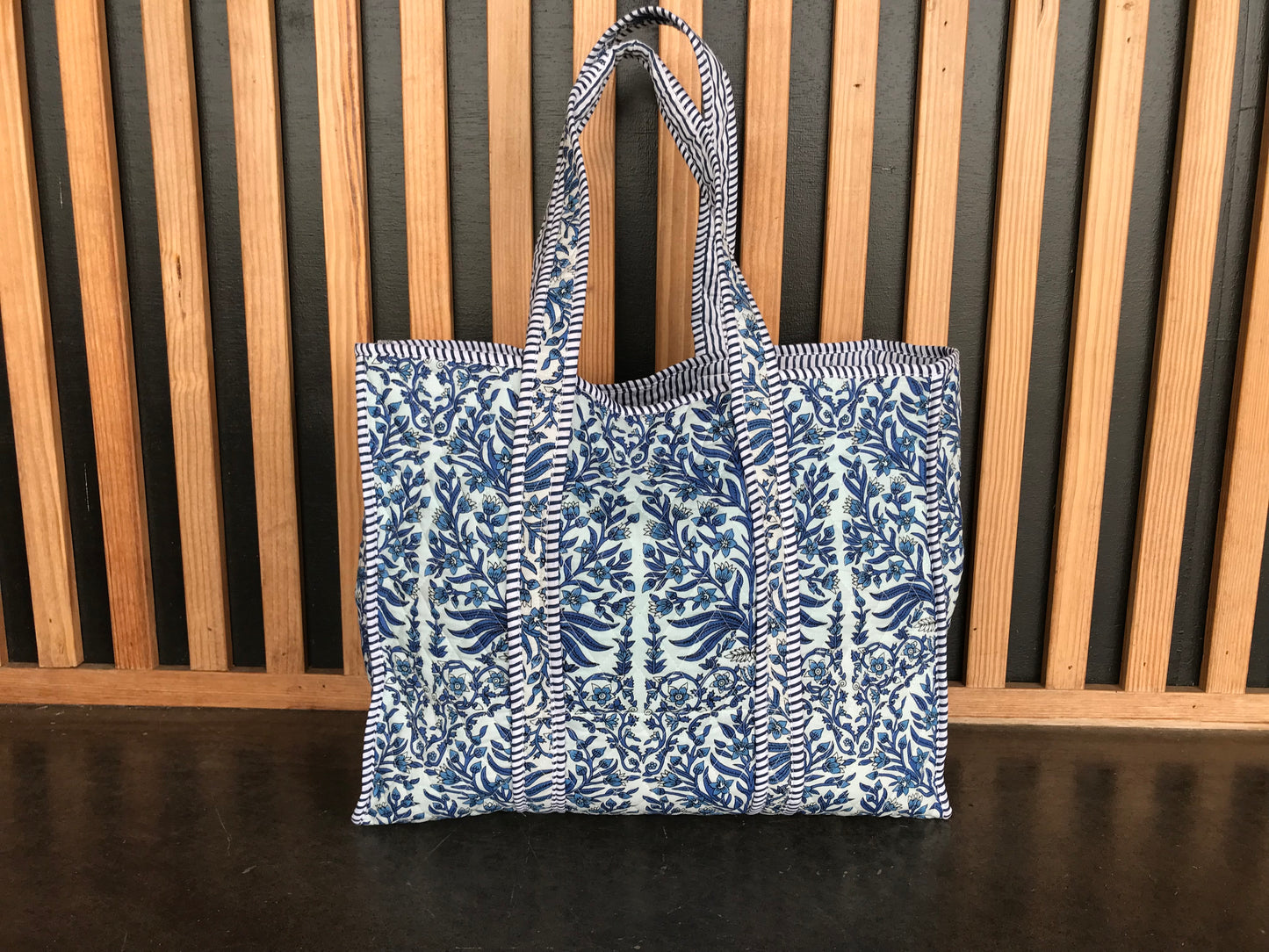 Large Quilted Tote Bag