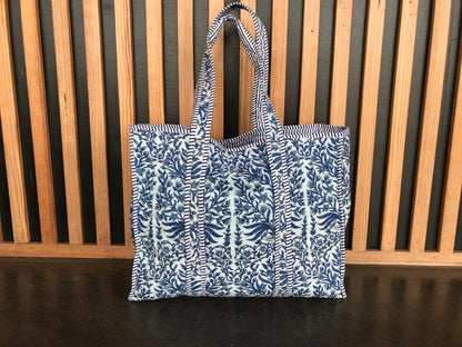 Large Quilted Tote Bag