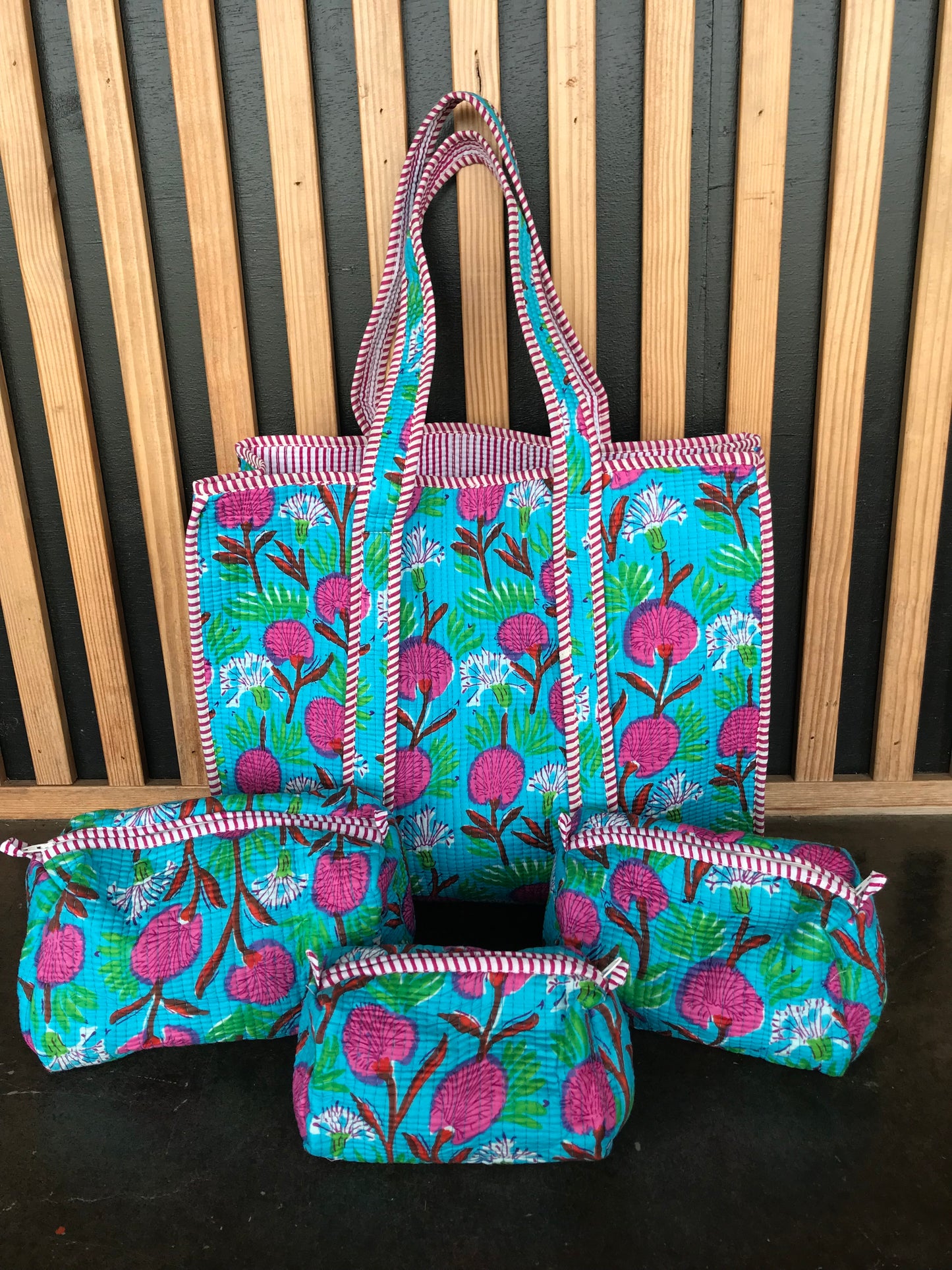 Large Quilted Tote Bag