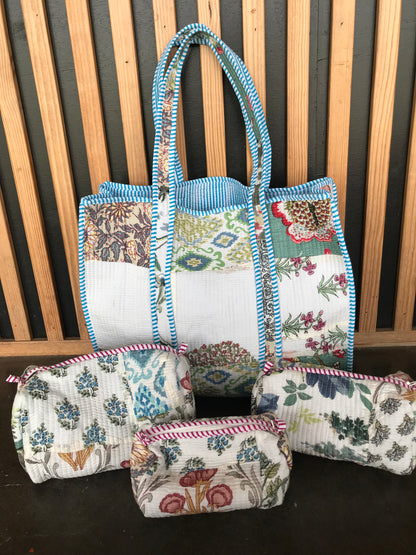 Large Quilted Tote Bag