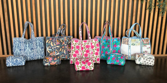 Large Quilted Tote Bag