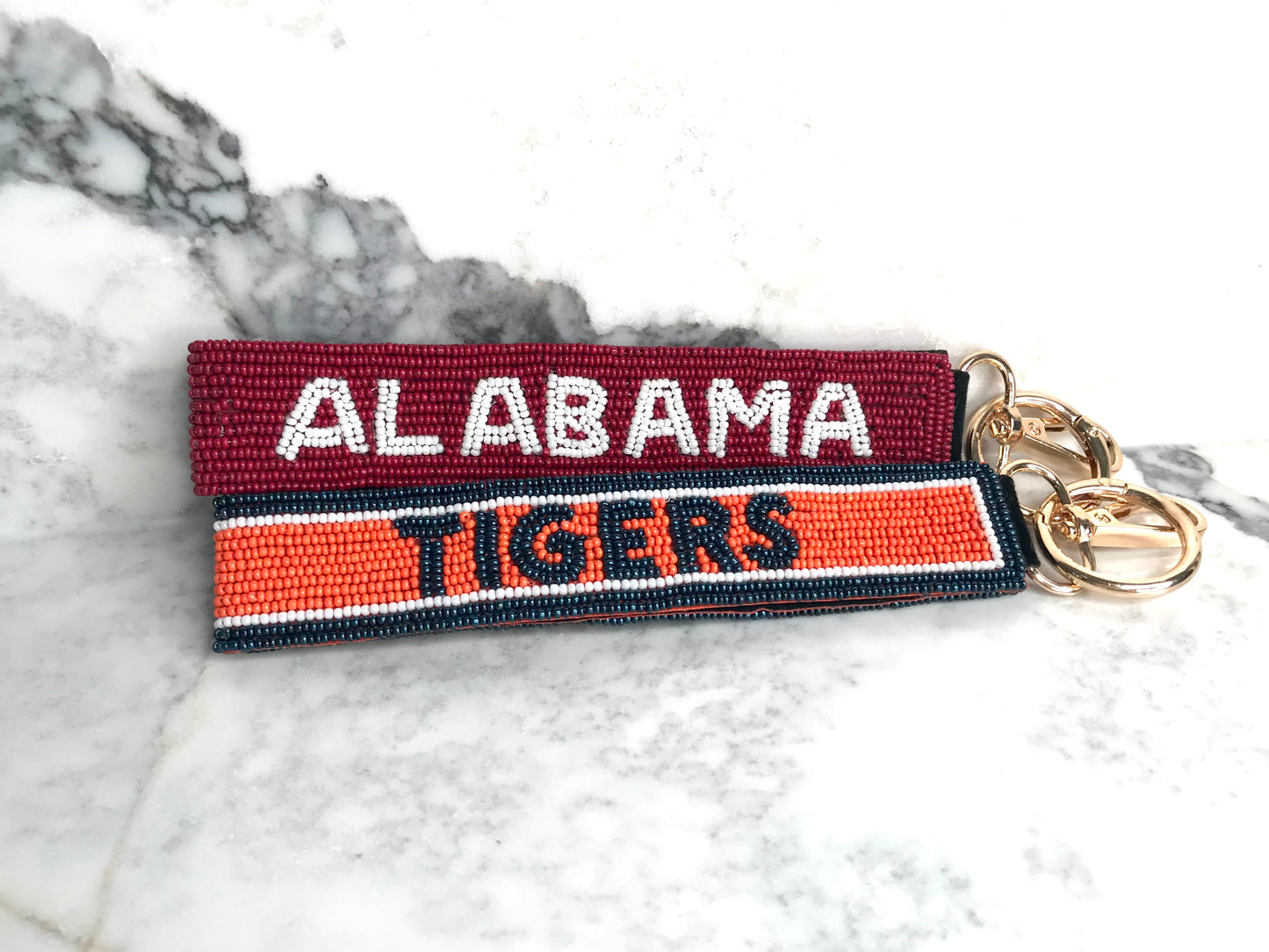 Gameday Beaded Wristlet Keychain