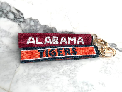 Gameday Beaded Wristlet Keychain