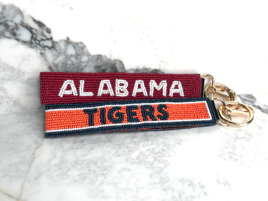 Gameday Beaded Wristlet Keychain