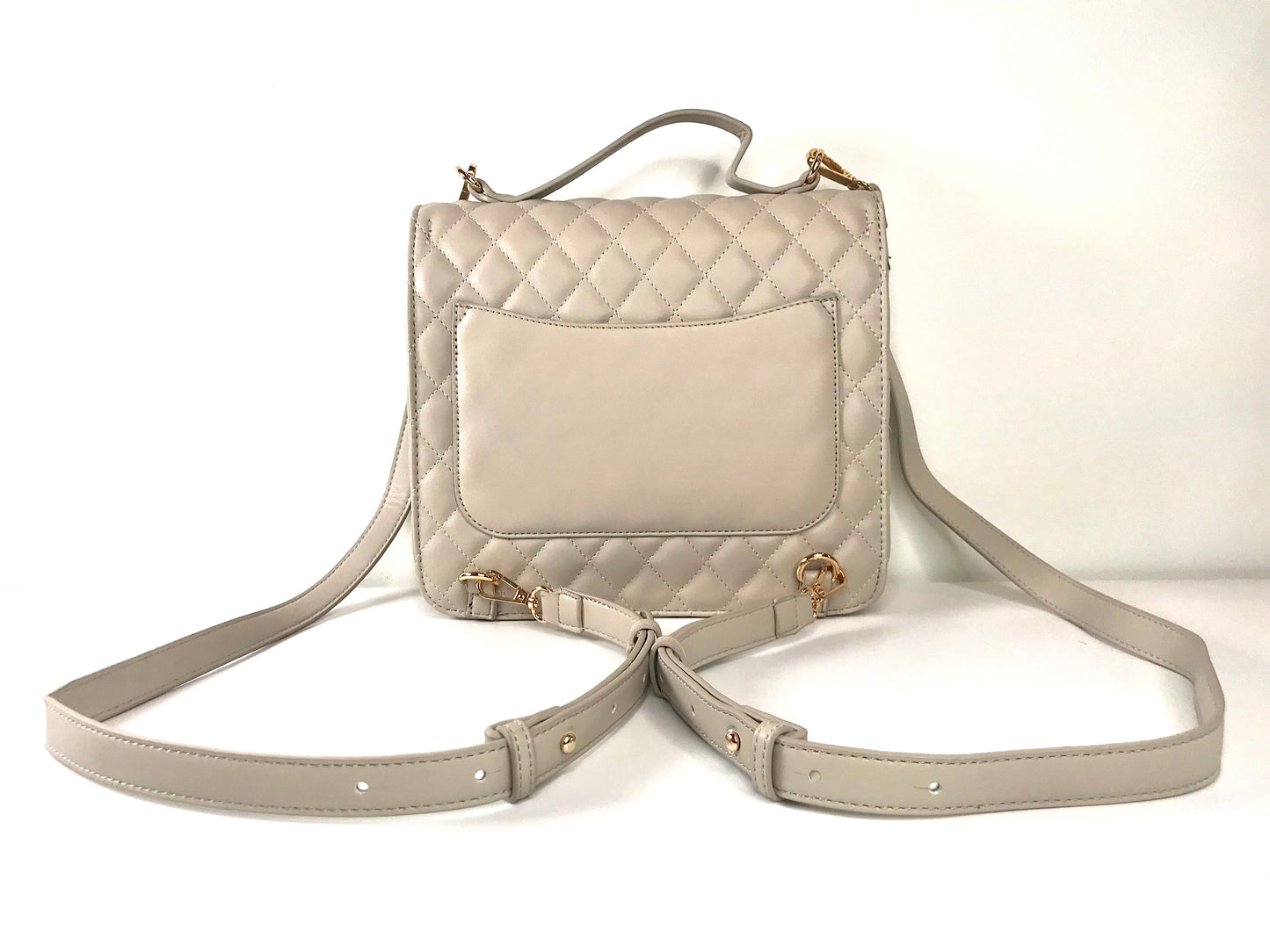 Halston Quilted Convertible Backpack