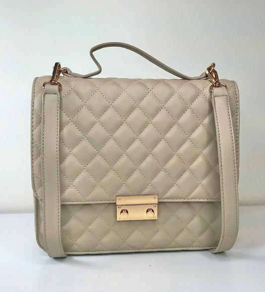 Halston Quilted Convertible Backpack