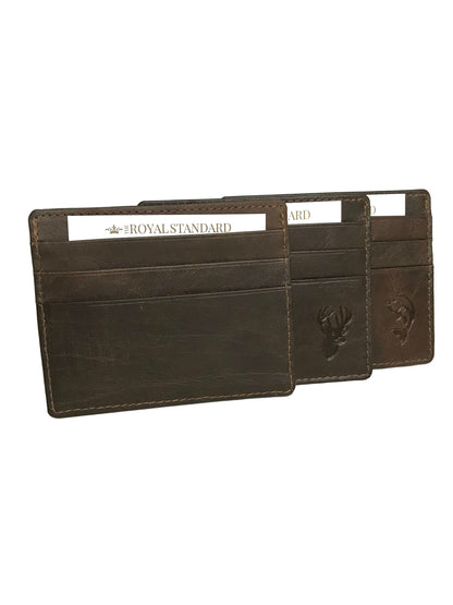 Leather Embossed Slim Wallet