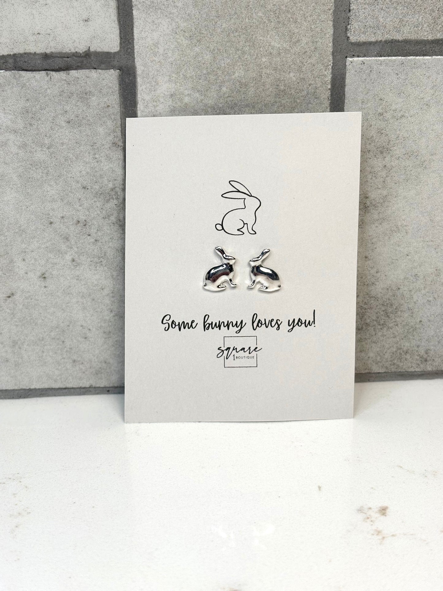 Some Bunny Loves You Earrings