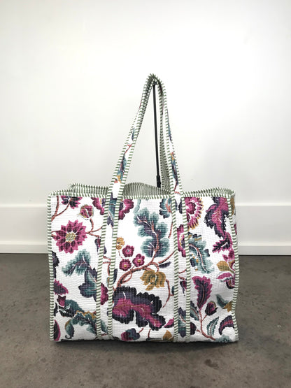 Large Quilted Tote Bag