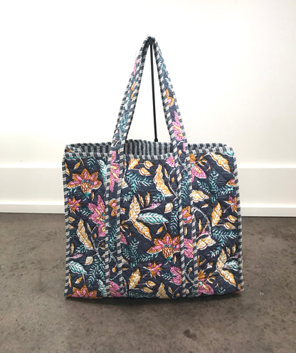 Large Quilted Tote Bag