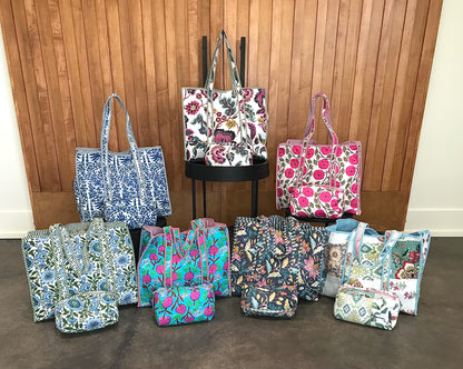 Large Quilted Tote Bag