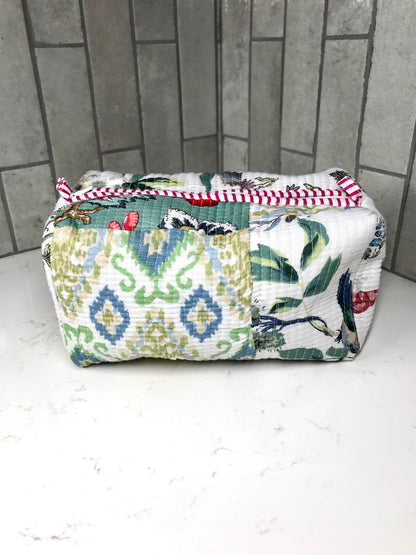 3 in 1 Quilted Cosmetic Bag