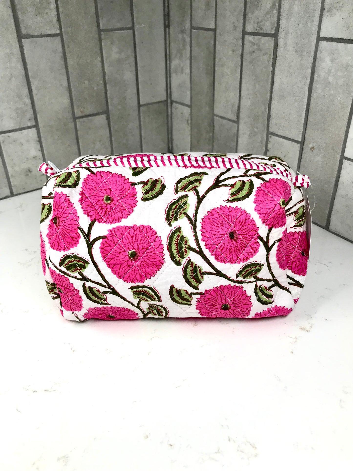 3 in 1 Quilted Cosmetic Bag