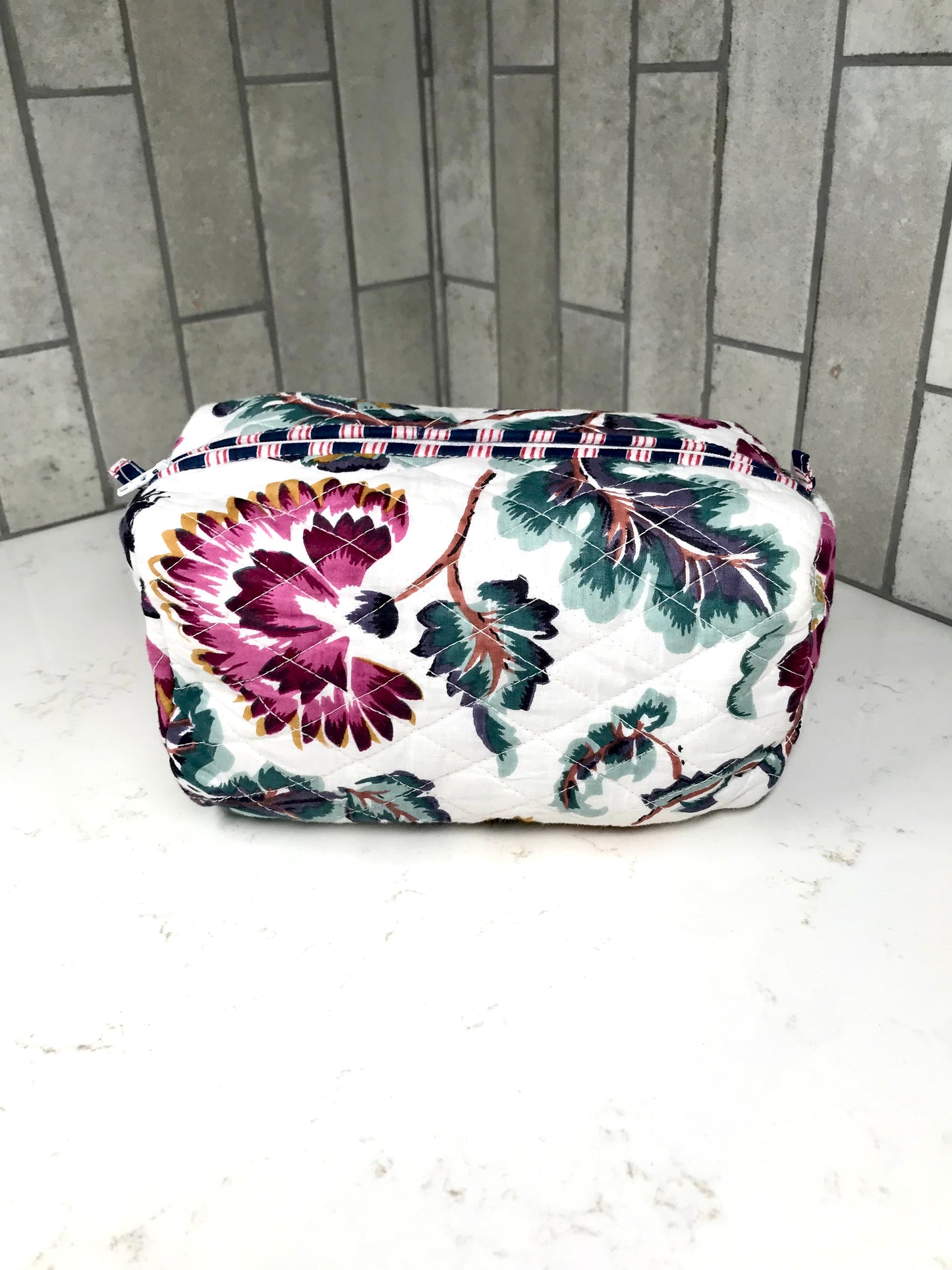3 in 1 Quilted Cosmetic Bag