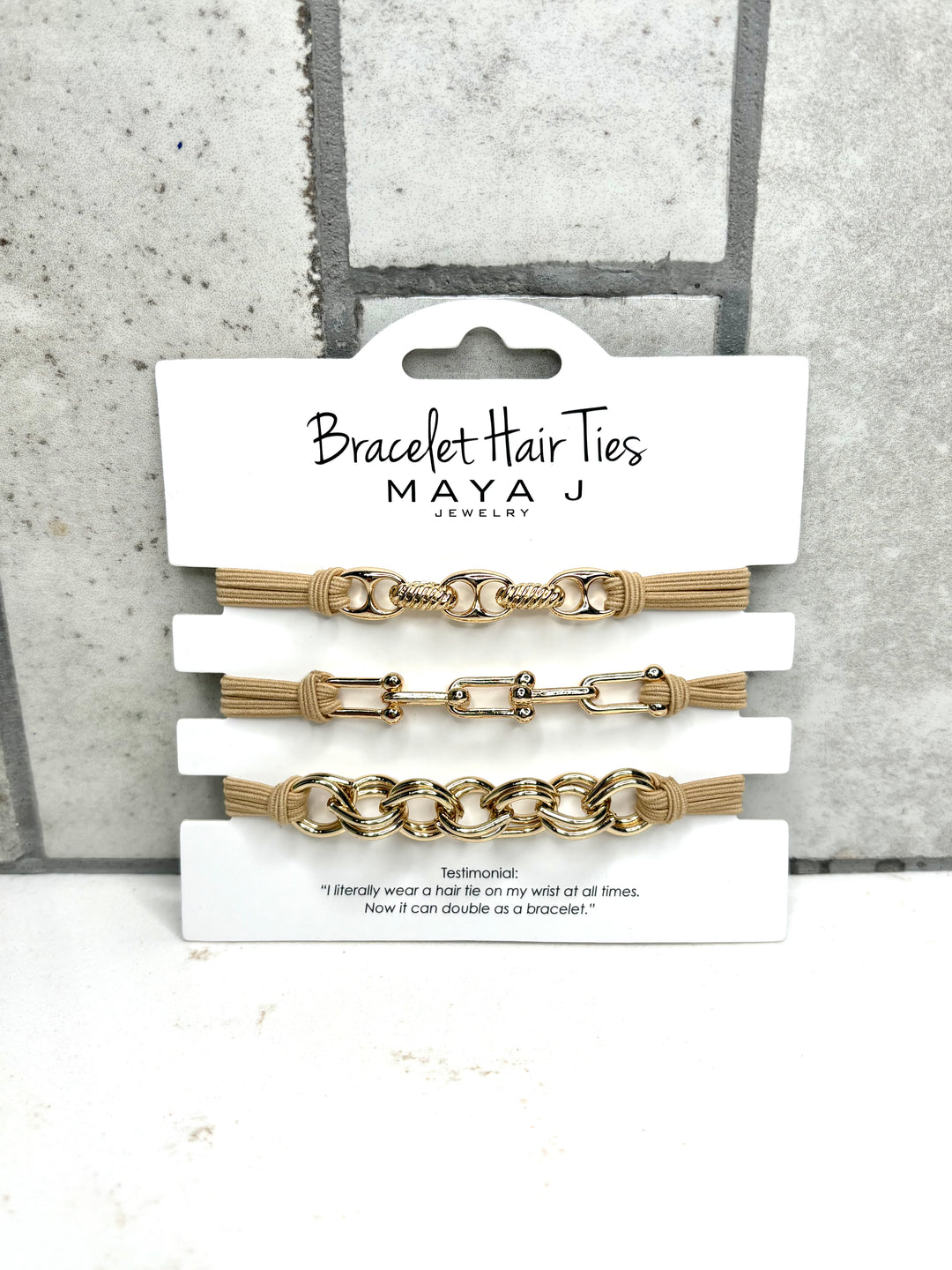 Maya J Bracelet Hair Tie Set