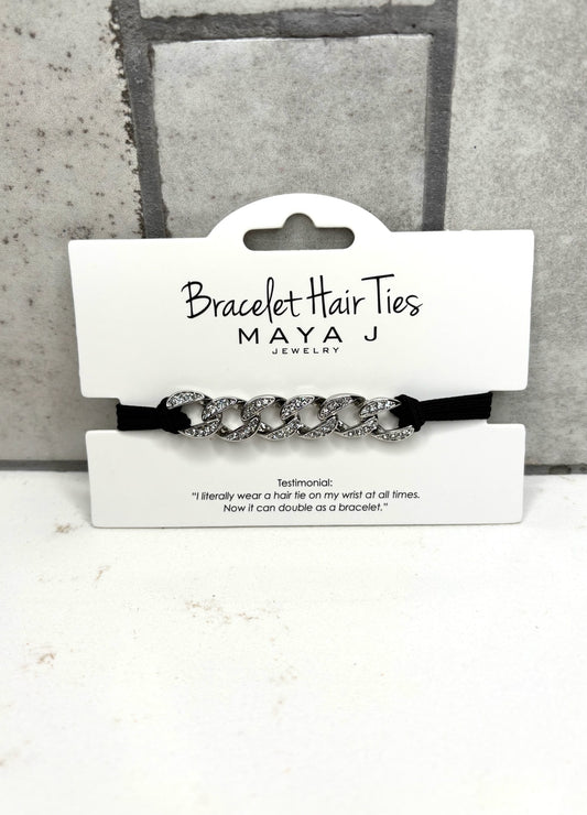 Maya J Crystal Braid Bracelet Hair Tie