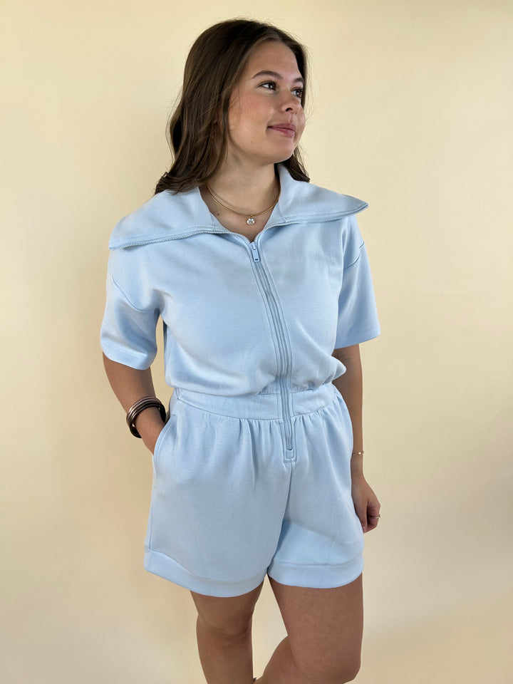 Zandra Full-Zip Romper