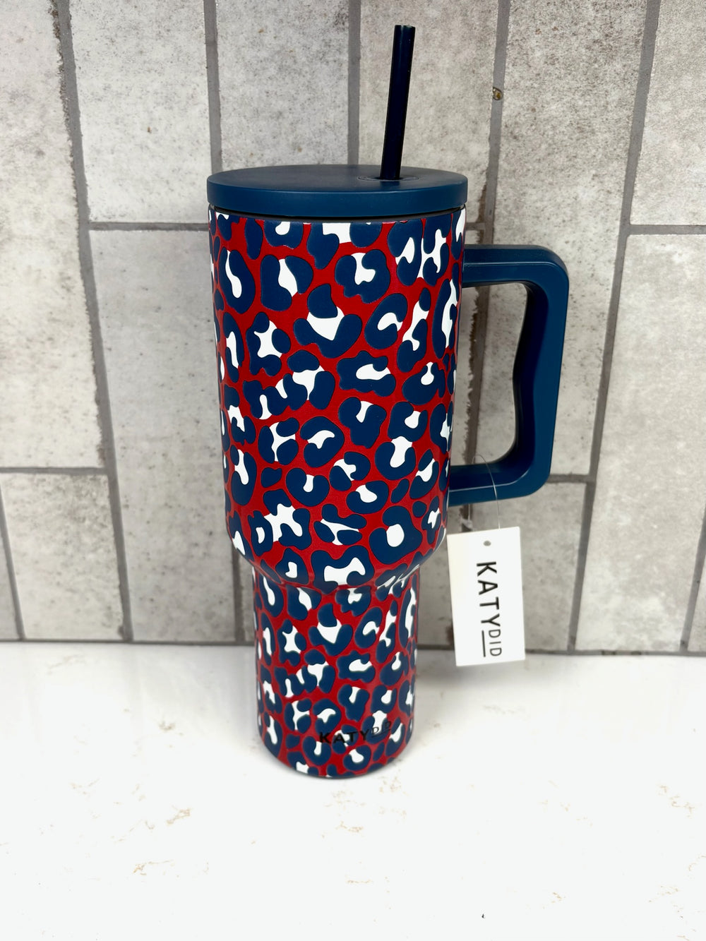 Red, White, Blue Tumbler w/ Handle