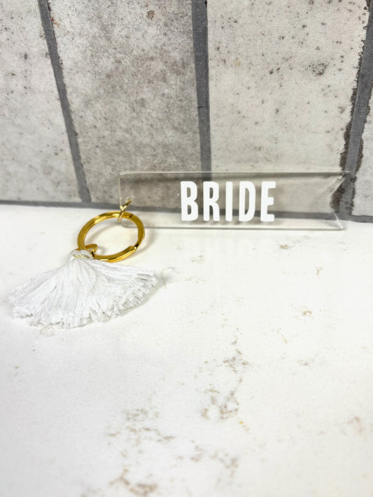 Acrylic BRIDE Keychain