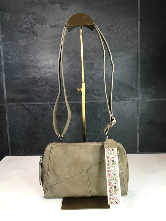 Gigi Crossbody with Woven Wristlet Strap