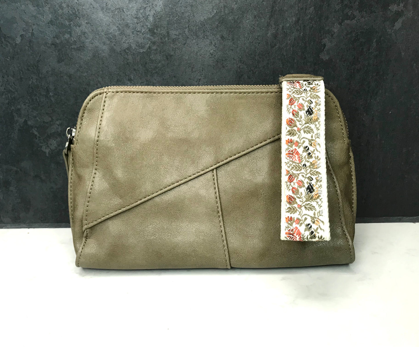 Gigi Crossbody with Woven Wristlet Strap