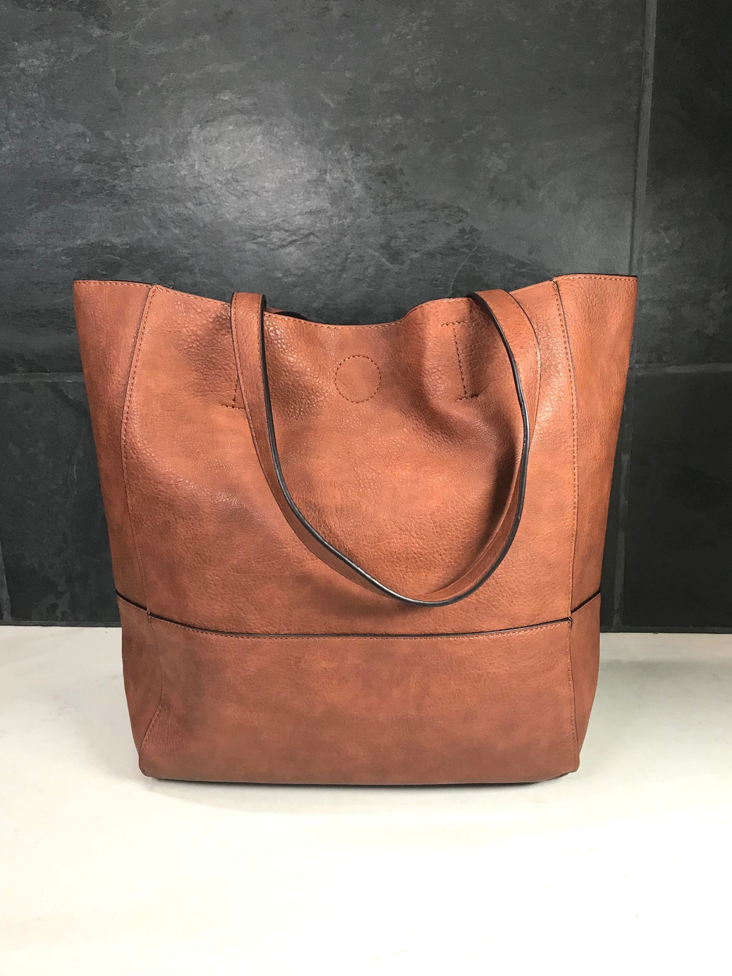 Faith Raw Edge Tote Bag