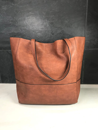 Faith Raw Edge Tote Bag