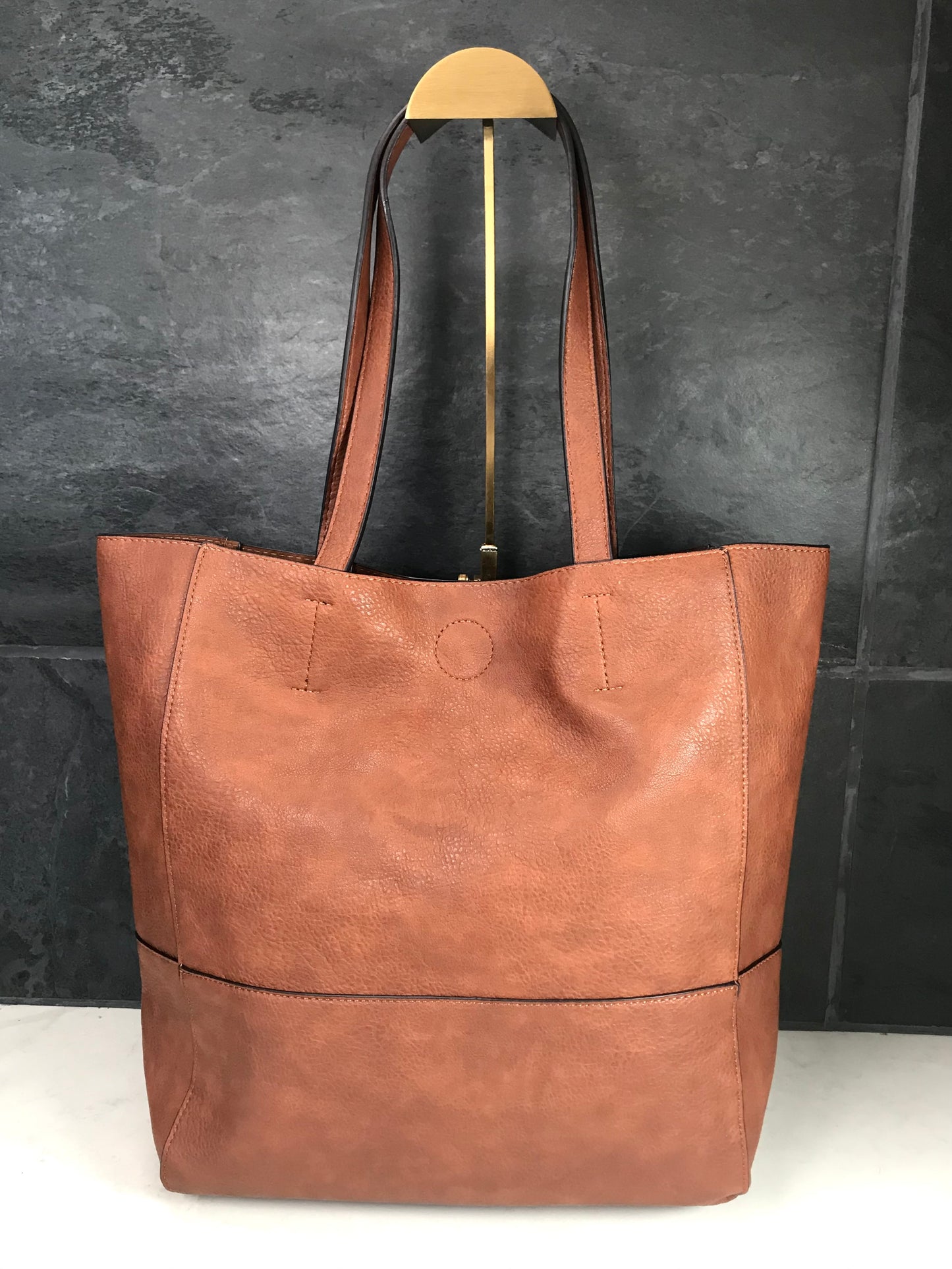 Faith Raw Edge Tote Bag