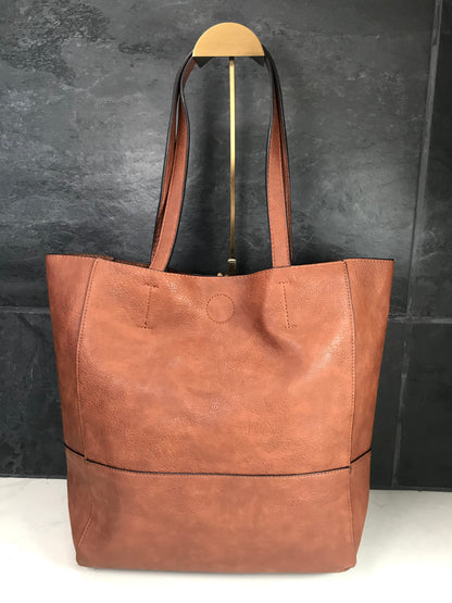 Faith Raw Edge Tote Bag