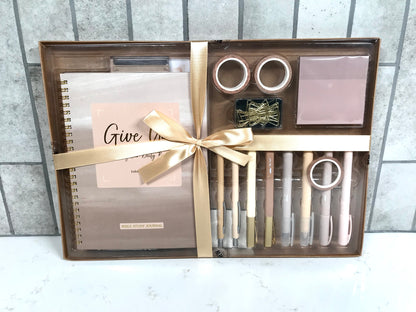 Golden Blush Bible Journaling Kit for Women