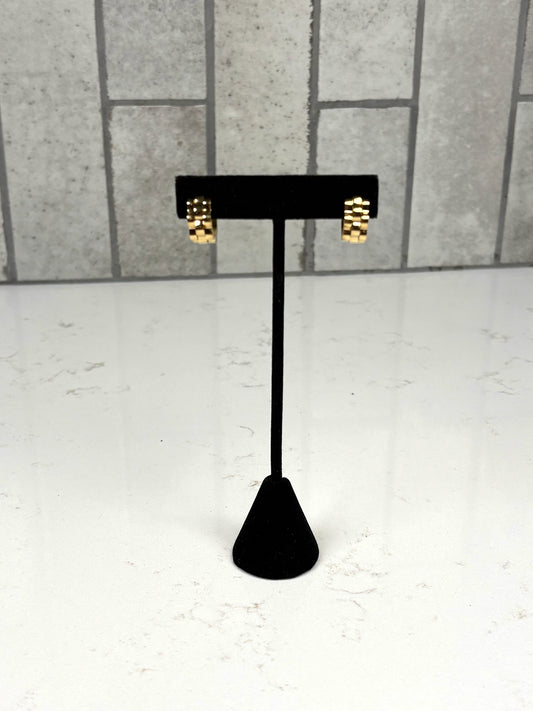 Chan Sutt Pearl Small Gold Rolly Hoops