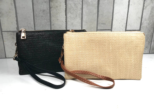 Woven Wristlet Crossbody