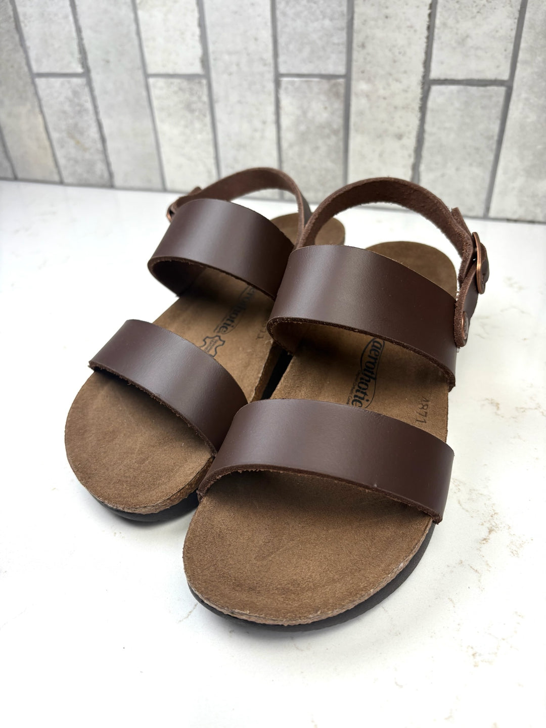Aerothotic - Tori Casual Non-Slip Comfy Leather Platform Sandals
