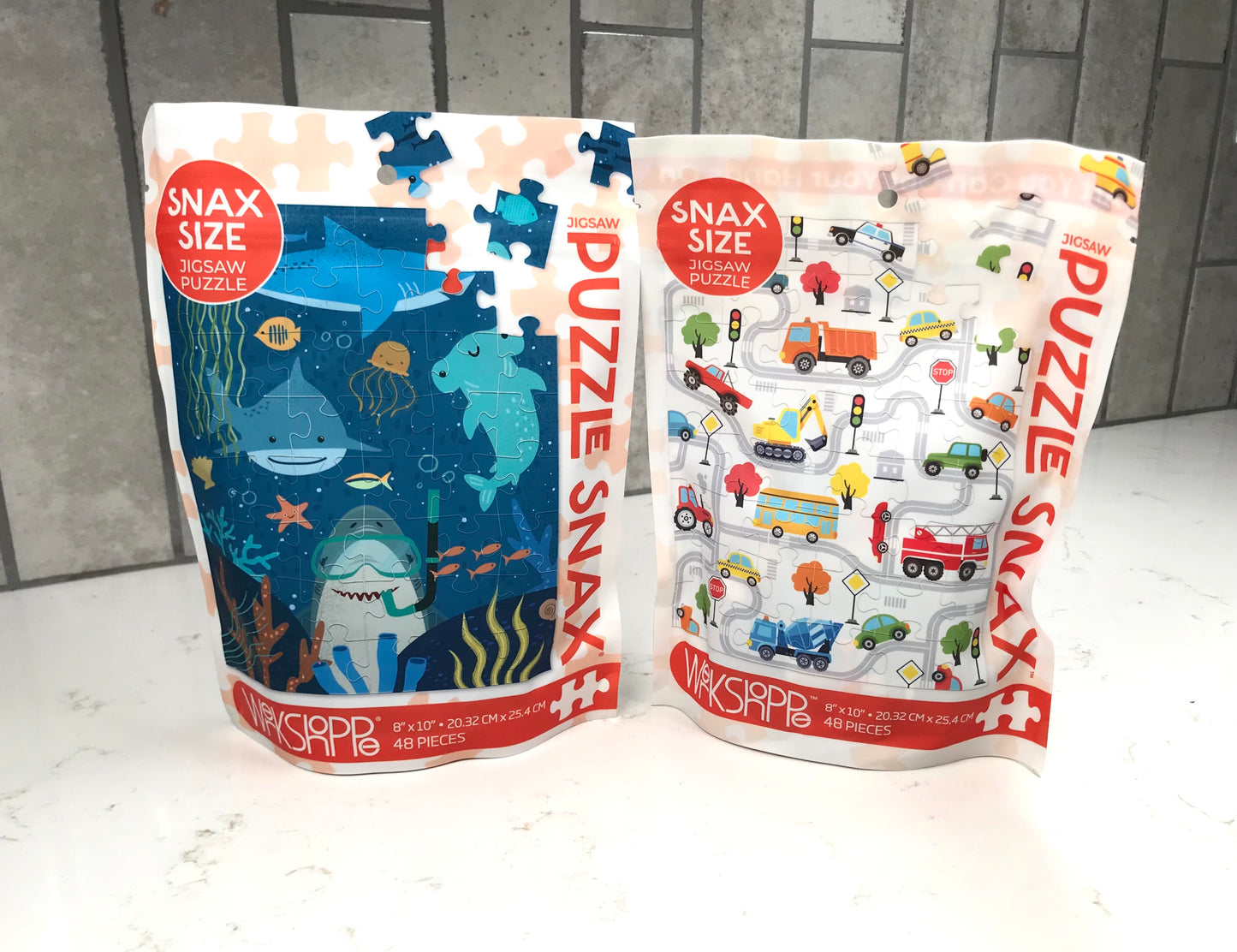 Trucks and Transportation 48 Puzzle Piece Snax