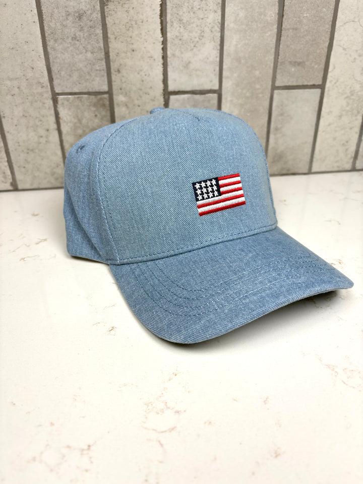 All-American Denim Flag Hat