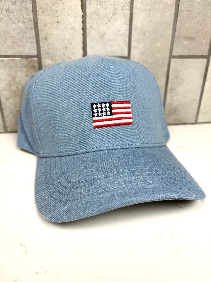 All-American Denim Flag Hat