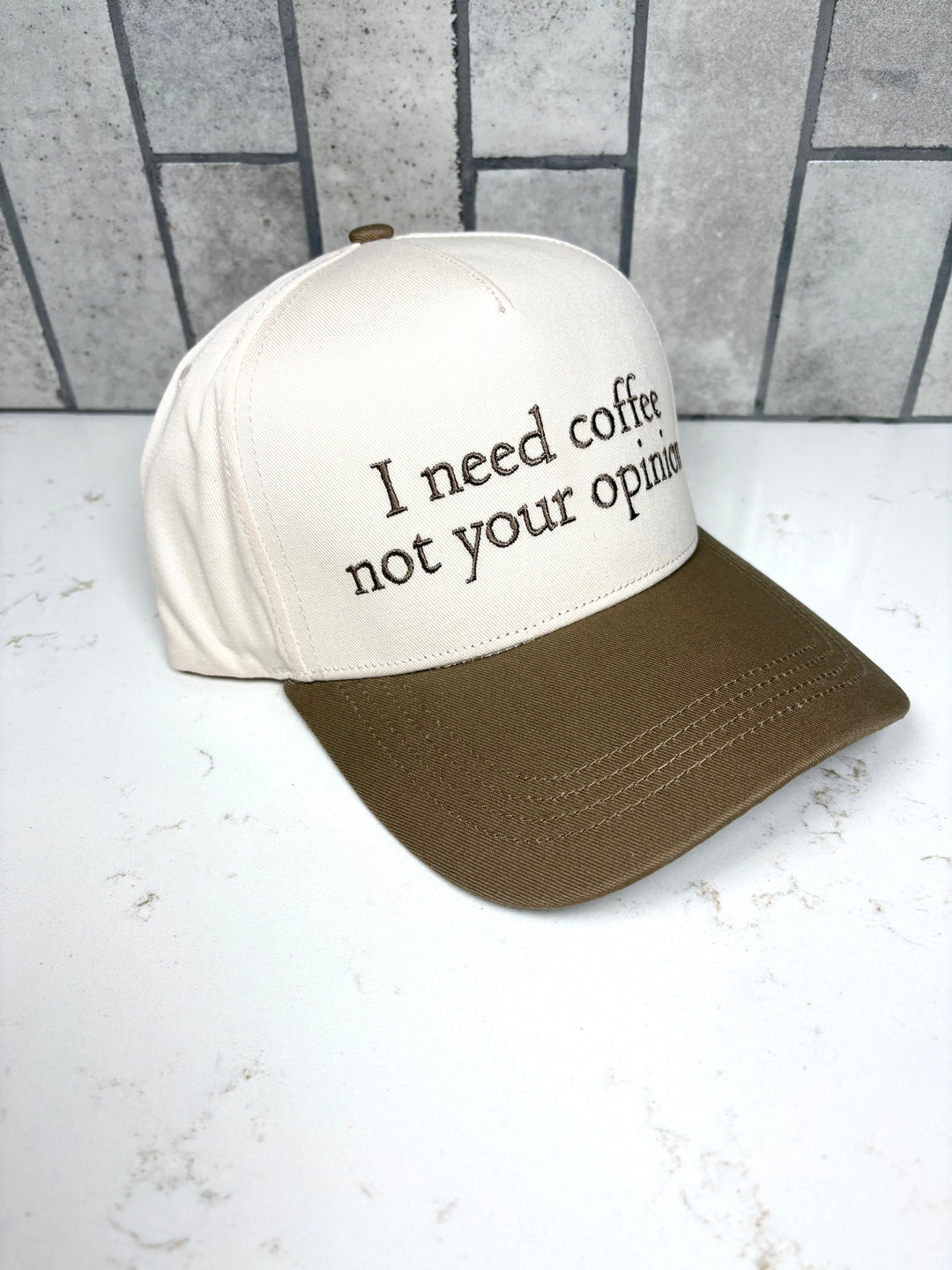 Coffee First Two-Tone Hat