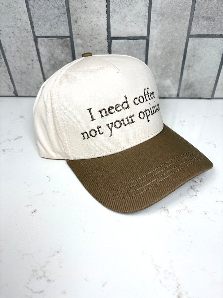 Coffee First Two-Tone Hat